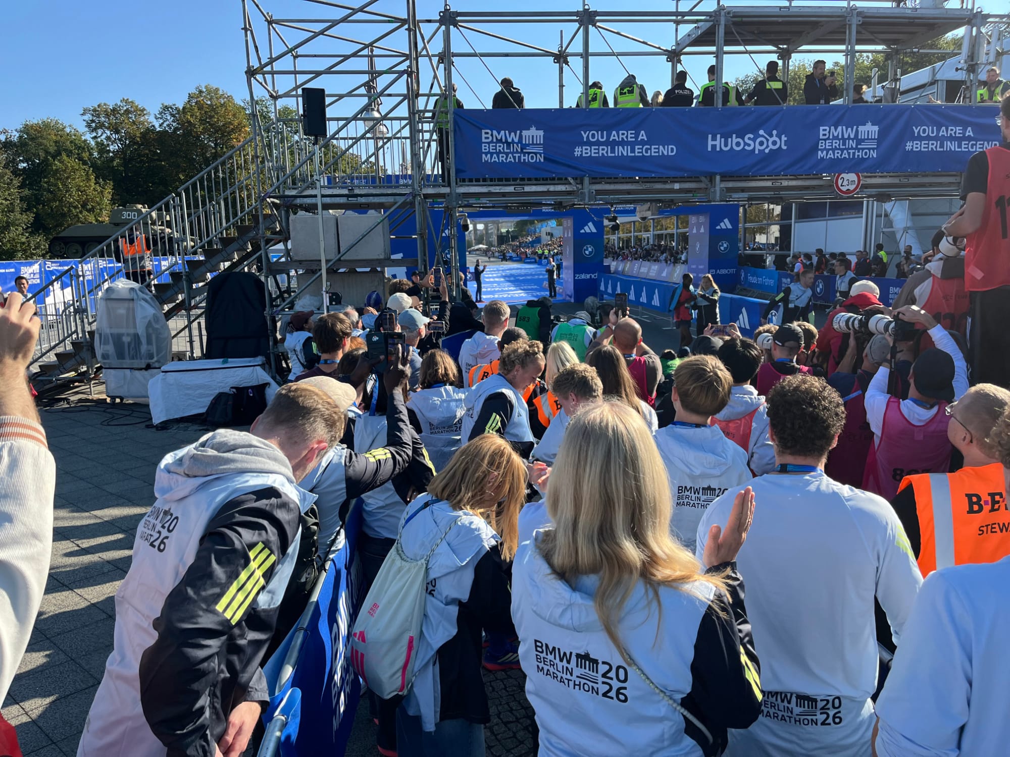 Start- und Zielbereich des Berlin-Marathons