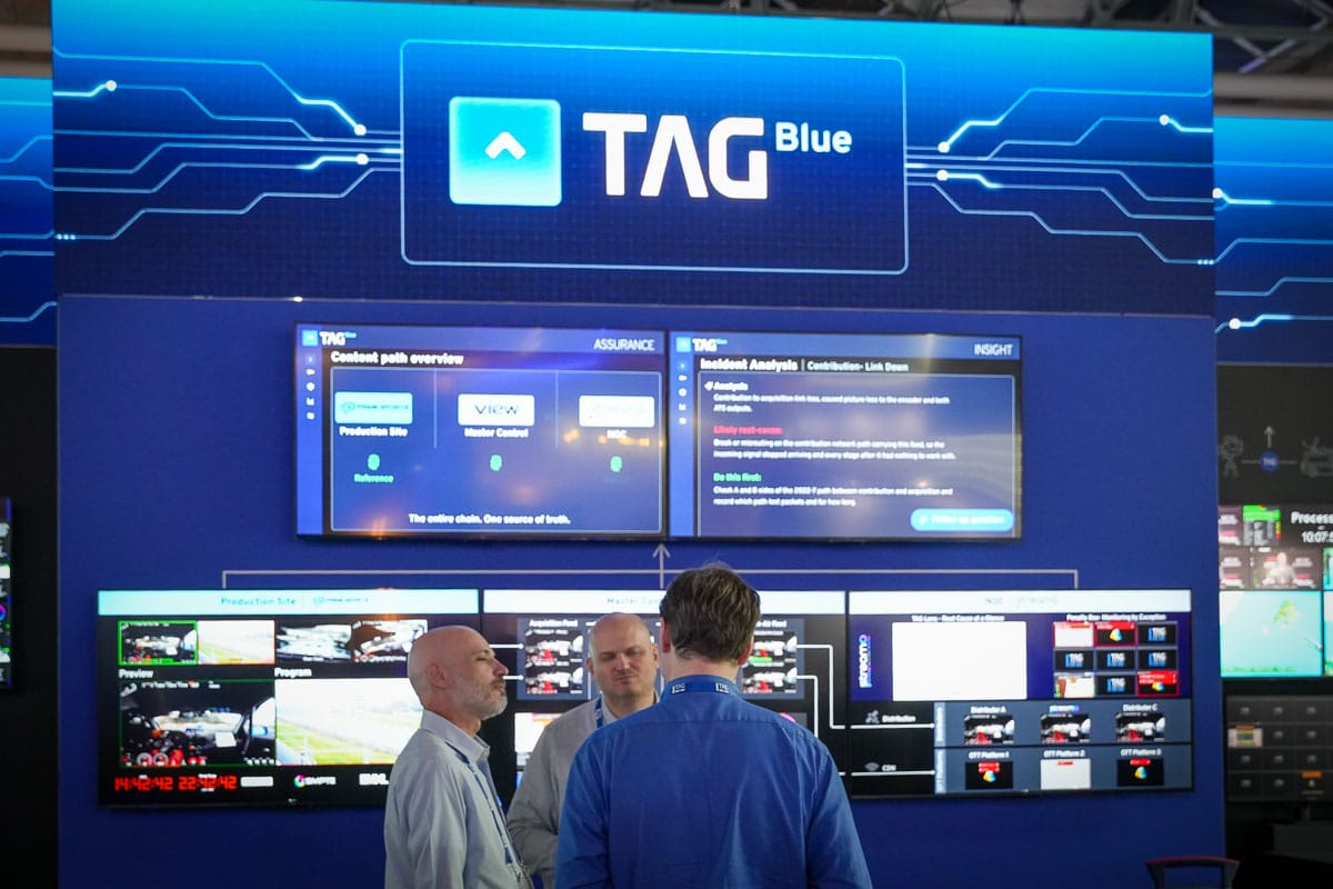 TAG Blue am TAG Video Systems-Stand der IBC2026