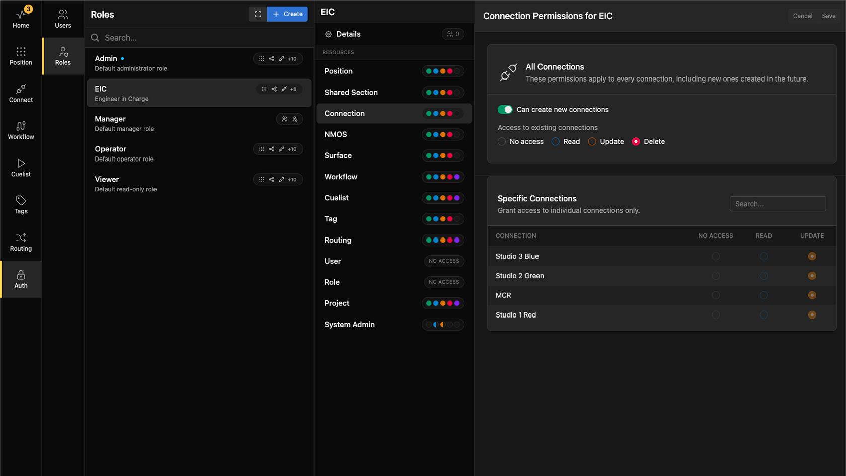 Rollenansichten in Bitfocus Buttons v1.8