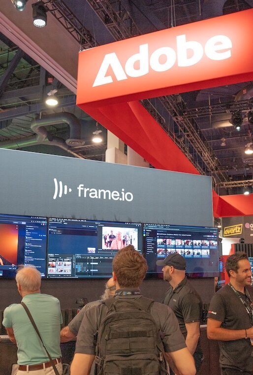 Frame.io Demo auf dem Adobe Stand