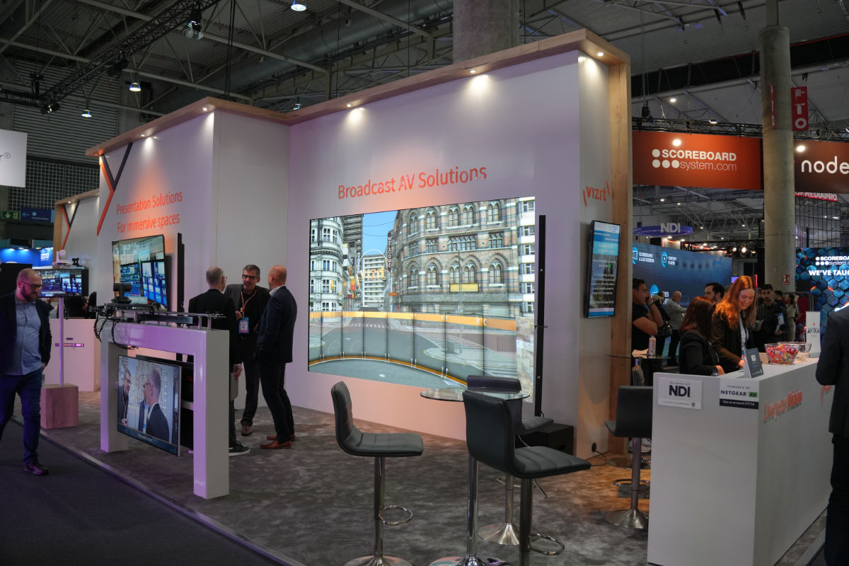 Stand von Vizrt auf der ISE