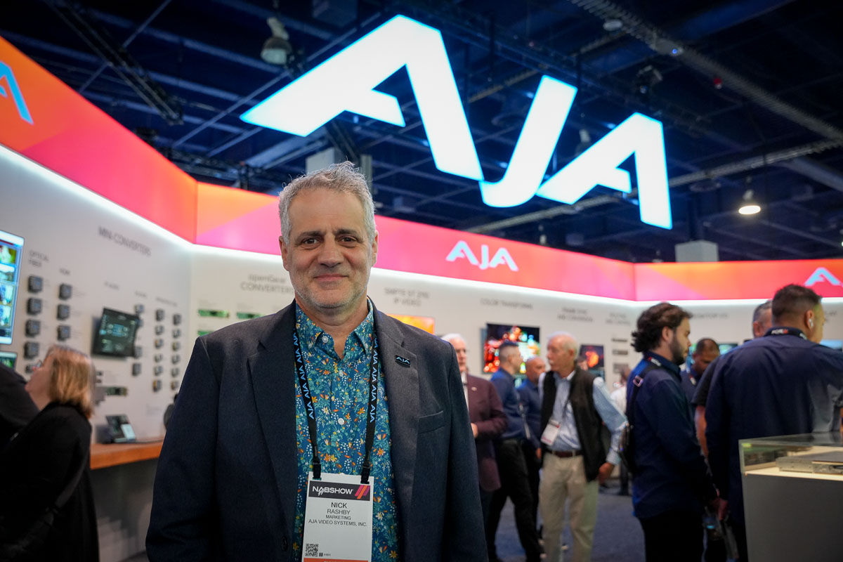 AJA-Präsident Nick Rashby auf der NAB