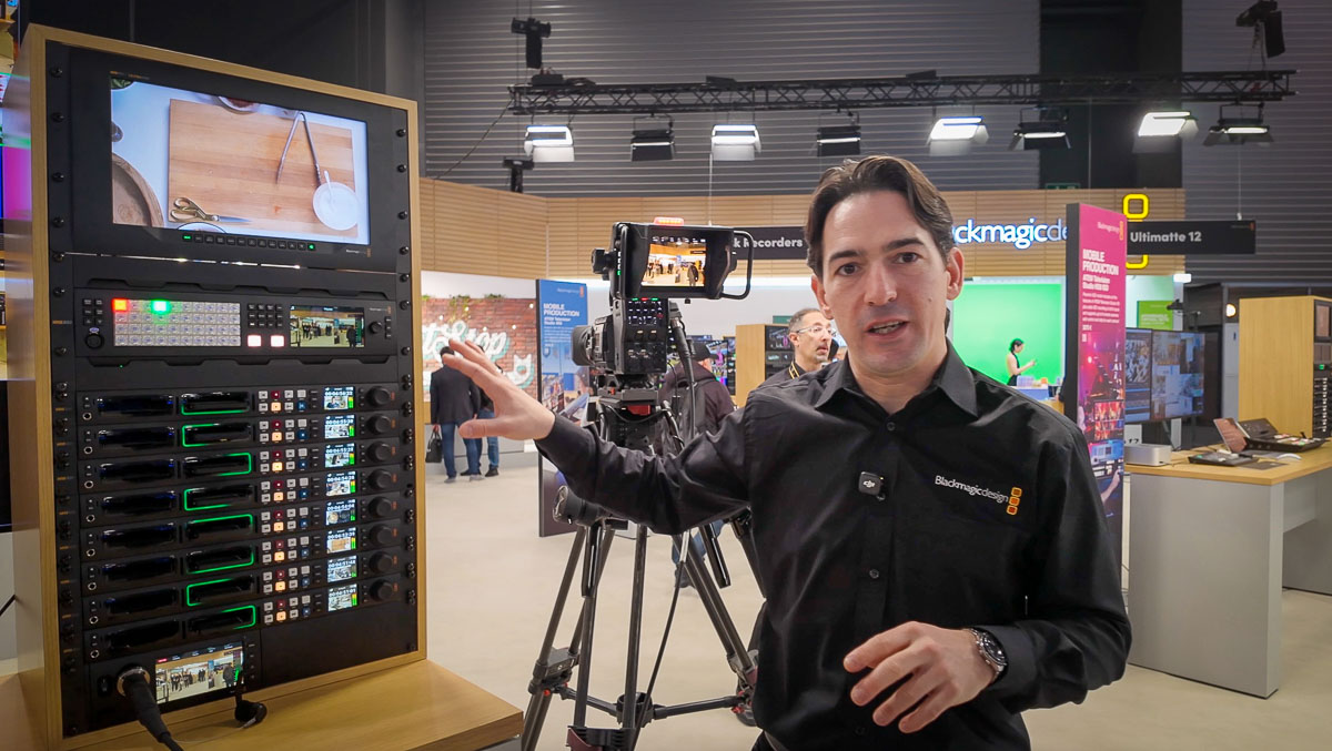 Das bislang größte Modell der Constellation-Reihe: Der ATEM 4 M/E Constellation 4K Plus mit 80 Eingängen und 48 Ausgängen in 12G-SDI.