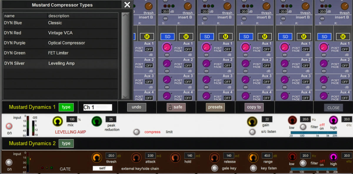 Mustard Silver One Levelling Amp