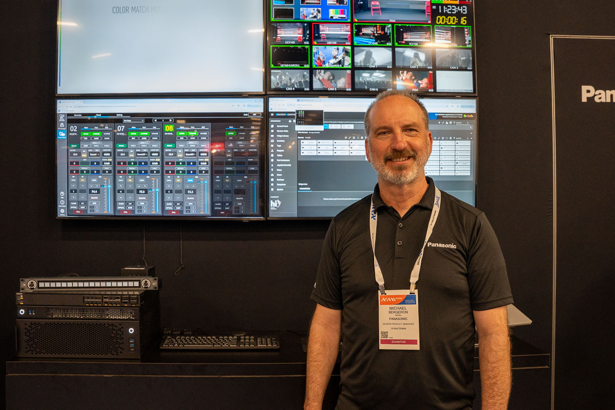 Michael Bergeron von Panasonic Connect auf der NAB 2026