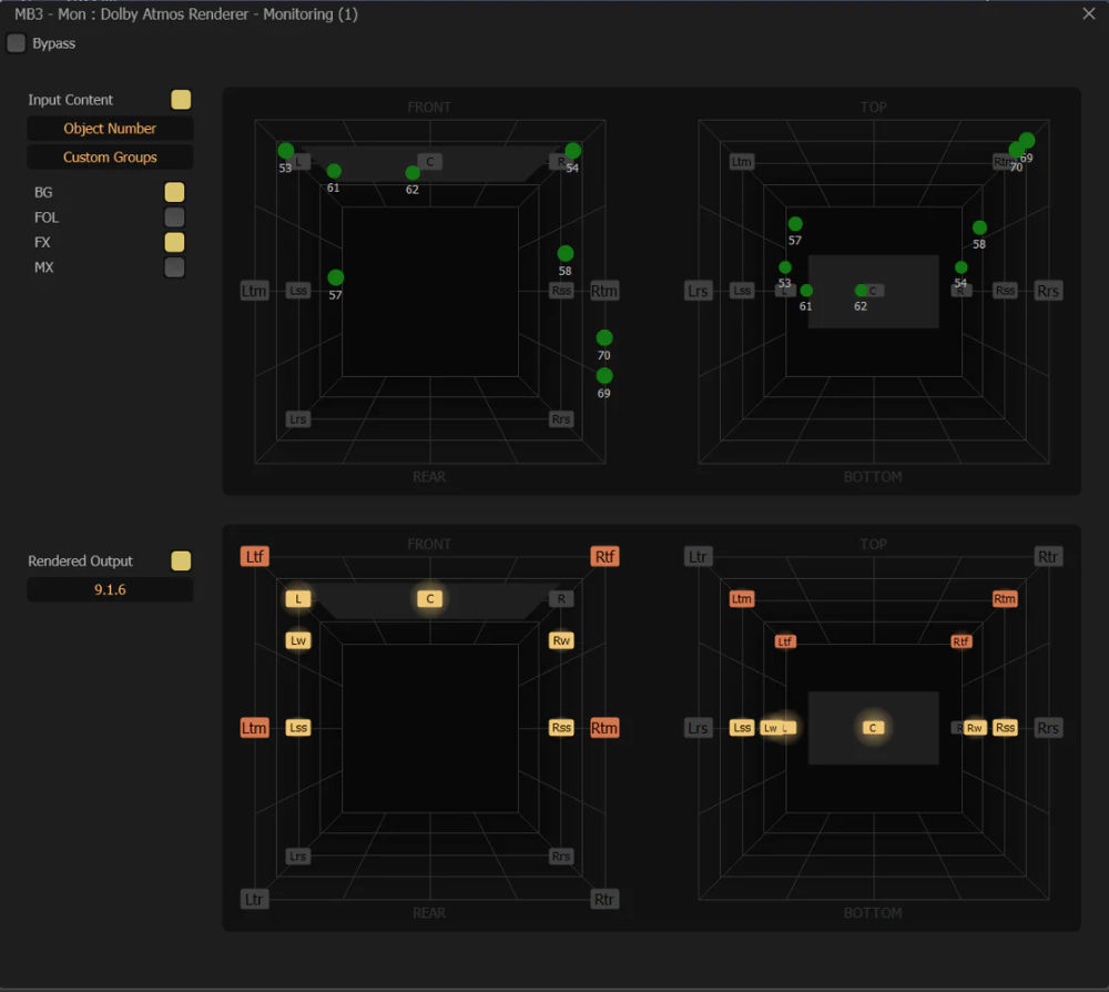 Integrierter Dolby-Atmos-Renderer in Pyramix 16 Premium