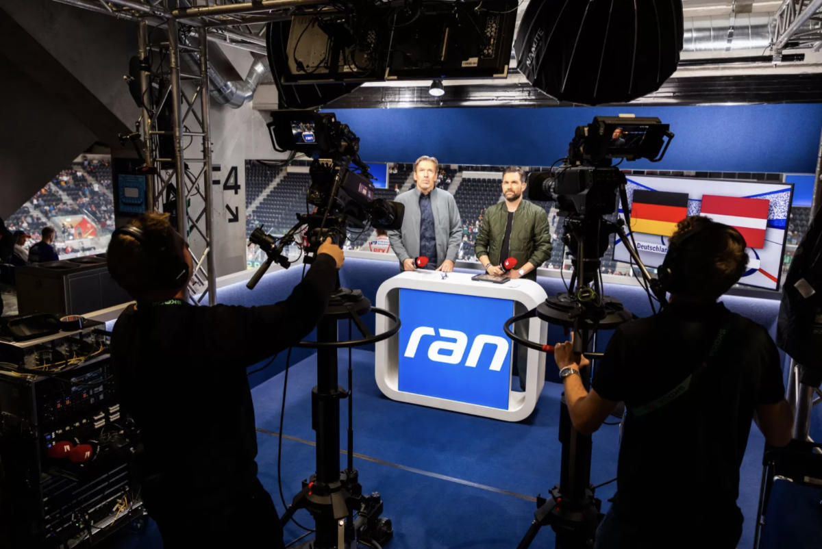 ran-Studio in Zürich bei der Eishockey-WM