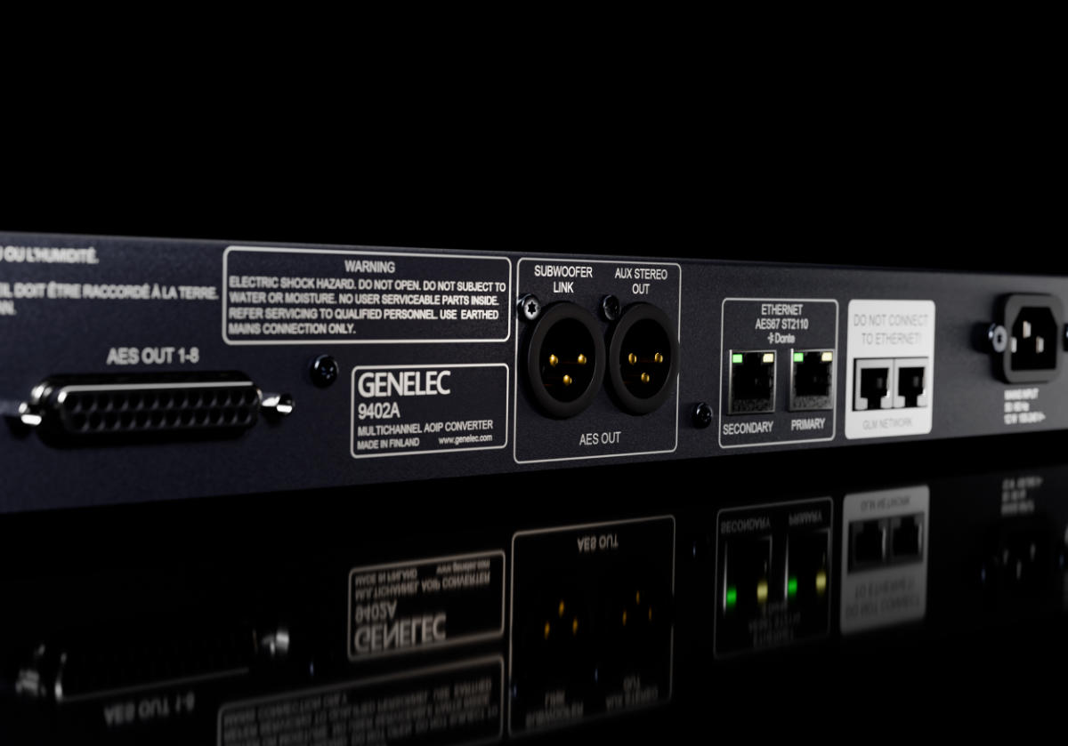 Rückseite des Genelec 9402A