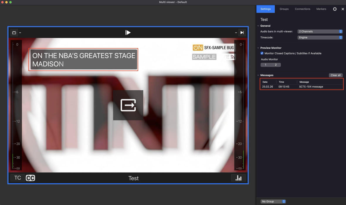 Echtzeit-Monitoring von Closed Captions