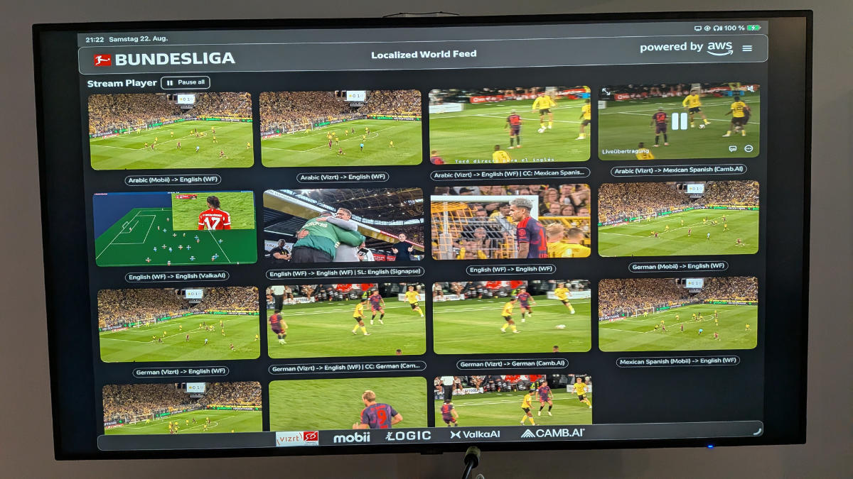 Testaufbau zum lokalisierten World-Feed im Rahmen des Supercups 2026