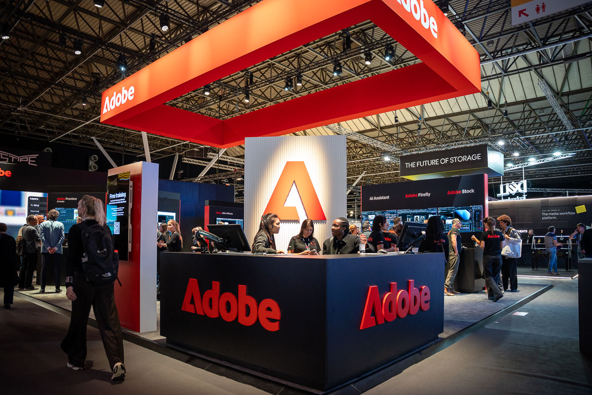 Adobe-Stand auf der IBC 2026