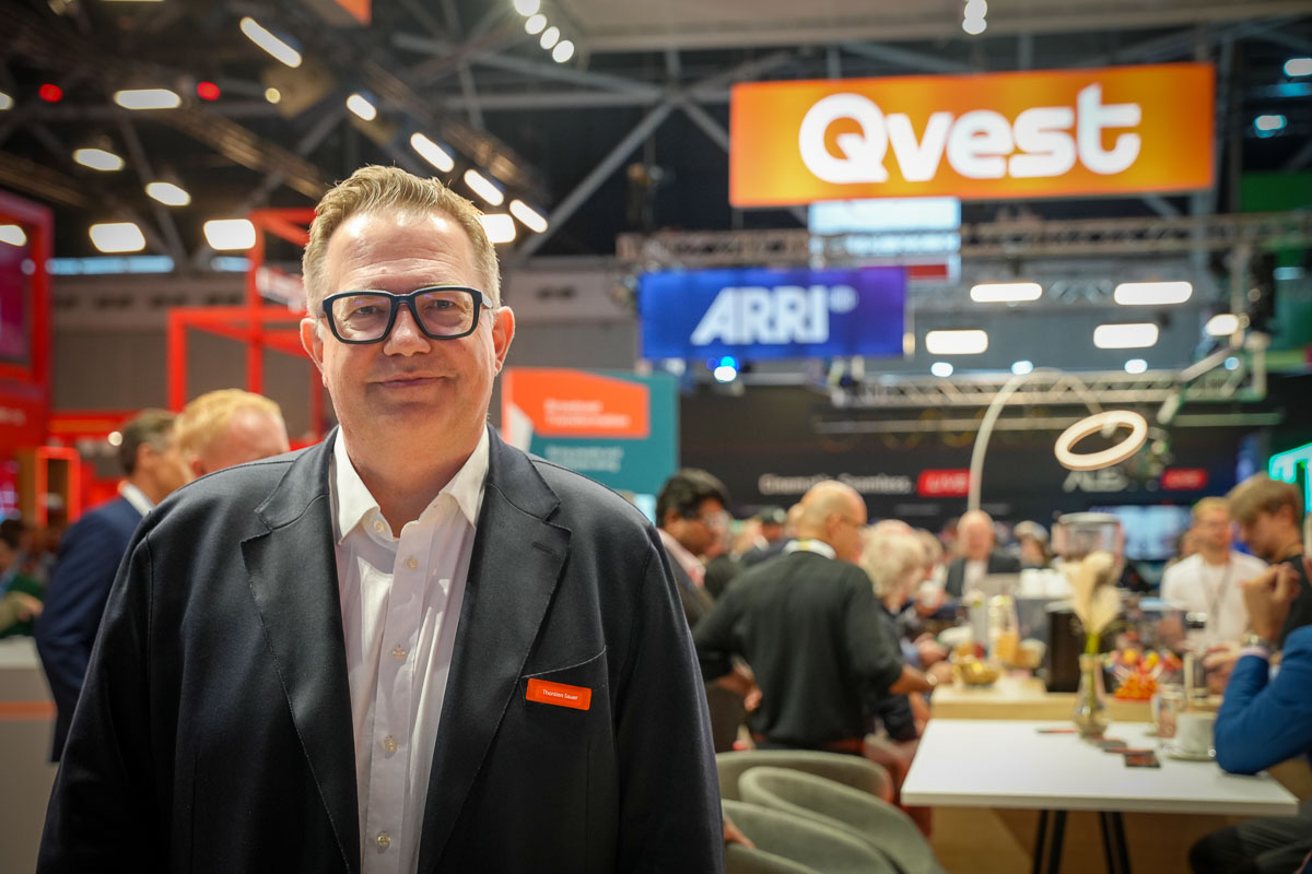 Thorsten Sauer, CEO der Qvest Group auf der IBC