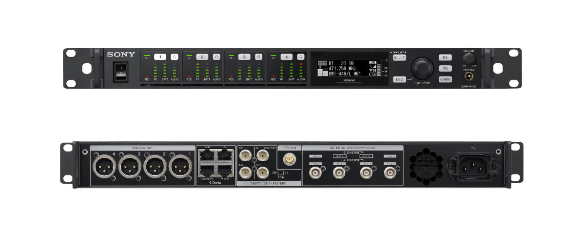 Sony DWR-R40Q – Vorder- und Rückseite