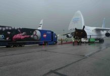 3D-Ü-Wagen in Südafrika angekommen Der Bauch der Antonov schluckt den ganzen Truck