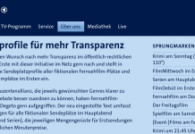 Mehr Transparenz bei der ARD Mehr Transparenz bei der ARD
