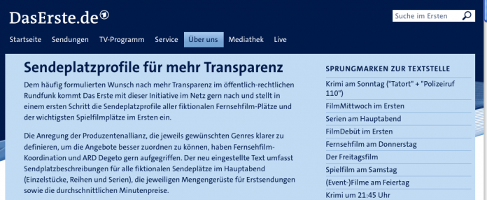 Mehr Transparenz bei der ARD