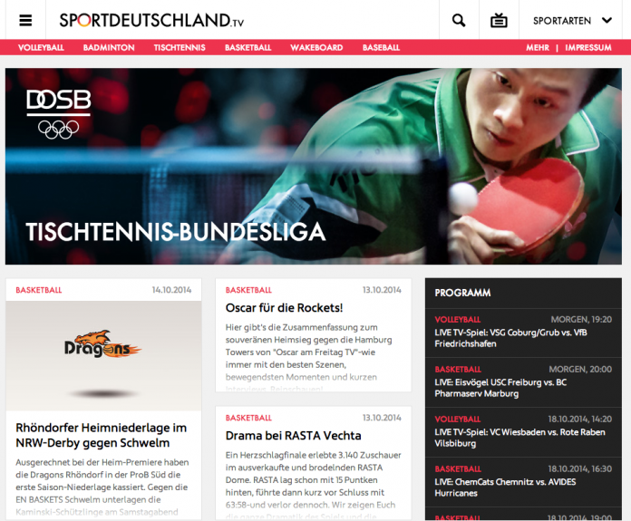 DOSB New Media GmbH wird TV-Veranstalter