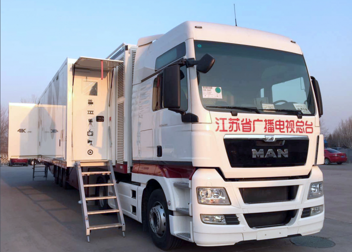 Riedel-Lösungen für 4K Ü-Wagen in China