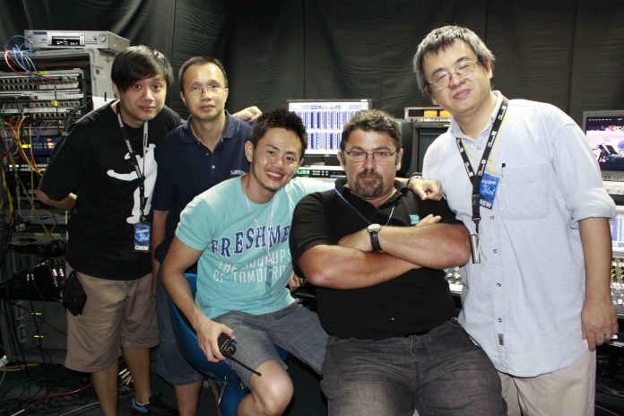 HD-Ü-Wagen in Singapore mit Lawo-Pult