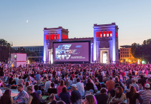 ARRI SkyPanels am Münchner Königsplatz ARRI SkyPanels am Münchner Königsplatz