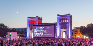 ARRI SkyPanels am Münchner Königsplatz ARRI SkyPanels am Münchner Königsplatz
