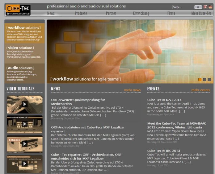 Dateikontrolle und –reparatur von Cube-Tec