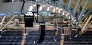 Friends Arena mit Electro Voice-Beschallung Friends Arena mit Electro Voice-Beschallung