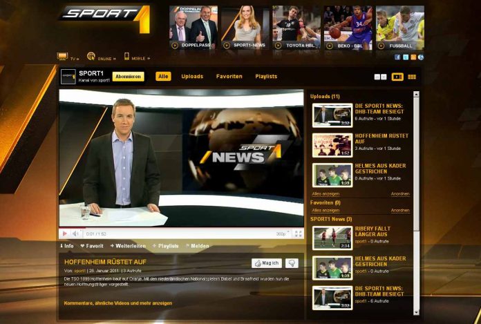 SPORT1 startet YouTube-Channel