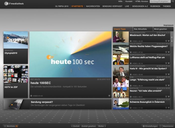 ZDFmediathek erhält Designpreis