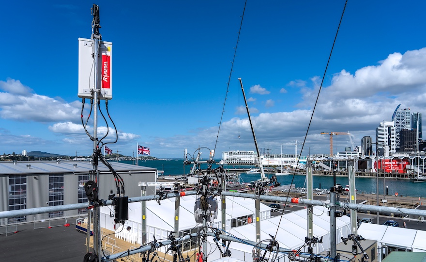 Riedel-Antennensysteme im Hafen von Auckland