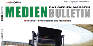 Sonderausgabe Live-Produktion MEDIEN BULLETIN 4/2015