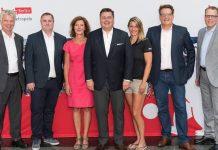 Gemeinsames ARD/ZDF-Produktionsteam bei „Die Finals – Berlin 2019“ Jürgen Kessing, Axel Balkausky, Katrin Günther, Andreas Geisel, Franziska Weber, Thomas Fuhrmann, Jörg Brokamp Copyright: ZDF/Jule Röhr