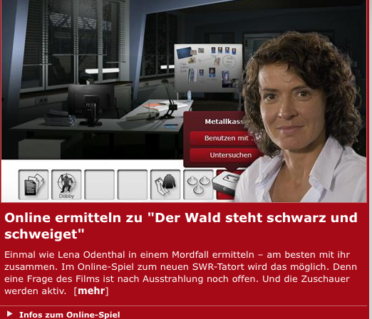 "Tatort"-Ermittlungen im Netz "Tatort"-Ermittlungen im Netz