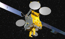 Satellit EUTELSAT 3B im Vollbetrieb Satellit EUTELSAT 3B im Vollbetrieb