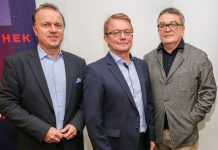 Relaunch des ORF-HbbTV-Portals Thomas Prantner, Michael Götzhaber und ORF-Plattformmanagement-Leitern Franz Manola