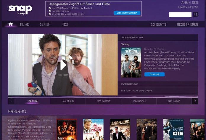 Snap von Sky nominiert für IBC Innovation Awards Snap von Sky nominiert für IBC Innovation Awards