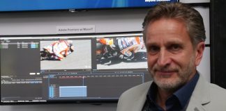 Mit HelmutFX am EditShare-Stand Wolfgang Felix, Geschäftsführer von moovIT