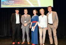 Storytelling im digitalen Kontext Dr. Werner T. Fuchs, Bruno Maag, Nina Vorbrodt, Corinna Kamphausen, Stephan Grünewald (v.l.n.r.)
