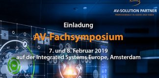 AV-Fachsymposium auf der ISE 2019 AV-Fachsymposium auf der ISE 2019