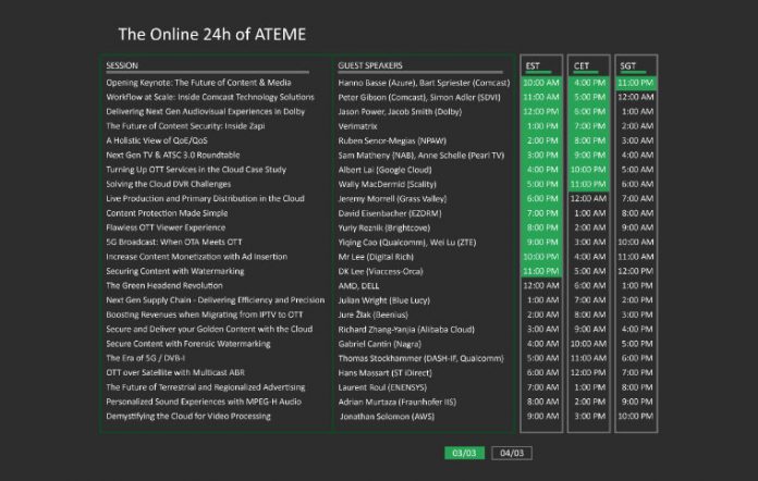 Virtuelles ATEME-Event mit spannenden Themen