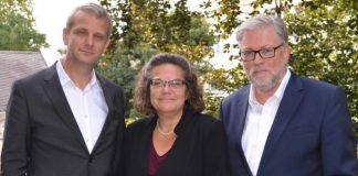 Heinker löst Sagurna als SLM-Präsident ab v.l.n.r.: Prof. Dr. Markus Heinker, Eva Brackelmann, Michael Sagurna (Foto: SLM)