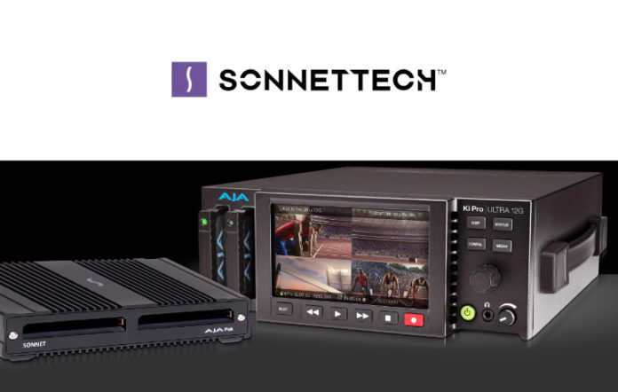 Sonnet mit neuem Kartenlesegerät für AJA PAK-Medien Sonnet mit neuem Kartenlesegerät für AJA PAK-Medien