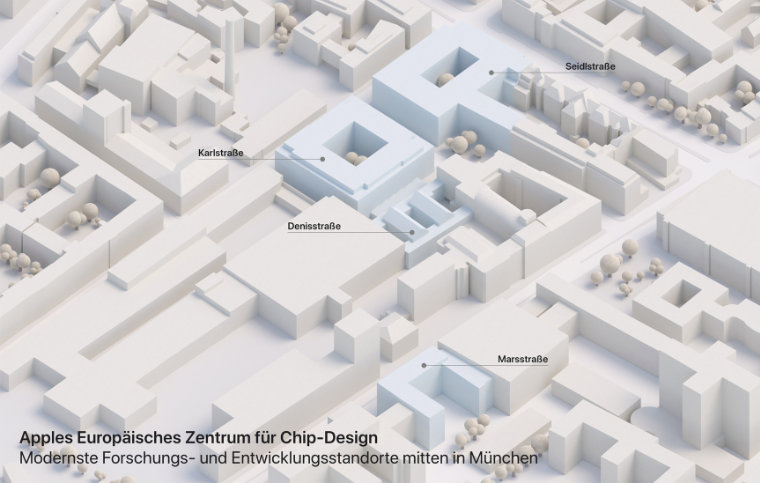 Apple baut Chip-Design-Zentrum in München aus