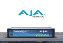AJA stellt Dante AV 4K-T und 4K-R Konverter vor Dante AV 4K-T und 4K-R Transceiver von AJA