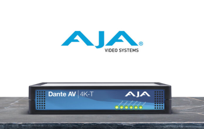 Dante AV 4K-T und 4K-R Transceiver von AJA