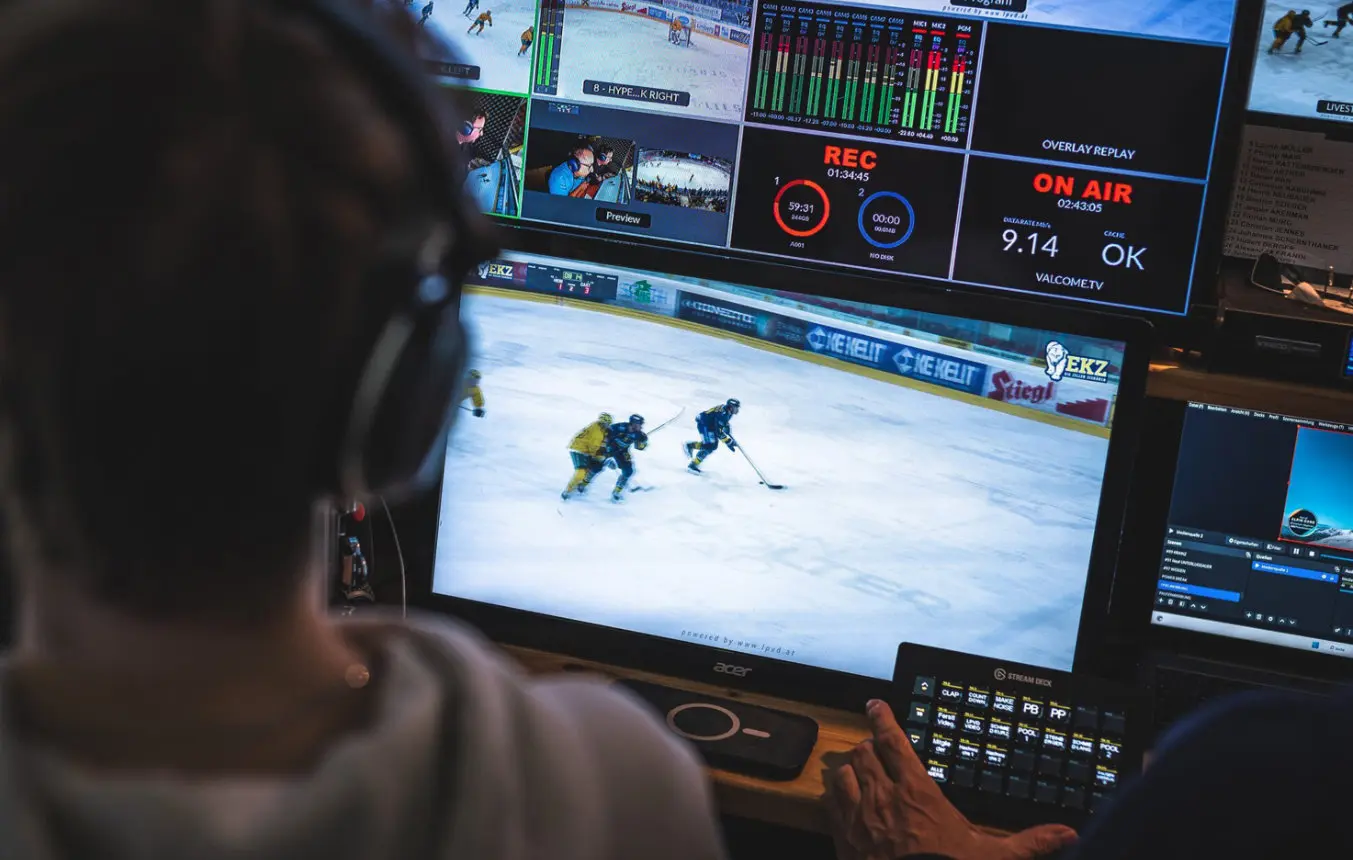 Eishockeyverein EKZ nutzt Blackmagic-Broadcast-Workflow