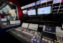 Arabischer Ü-Wagen-Spezialist nutzt Lawo-IP-Lösungen UHD1-Ü-Wagen von Media Mania mit Lawo mc²56 MkIII Audioproduktionspult