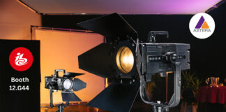 Astera präsentiert neue LED-Fresnels Astera präsentiert zur IBC 2023 erstmal die neuen Pluto- und LeoFresnels in Europa. ©Astera