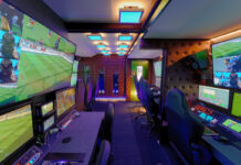 Ü12 von TV SKYLINE besticht durch innovatives Raumkonzept TV SKYLINE Ü12 Ü-Wagen Innenansicht