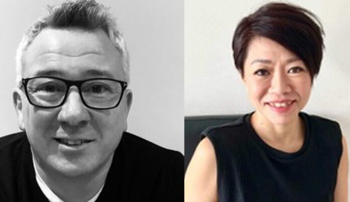 Phil Ventre, Vice President of Strategy and Global Business Development, und Vivian Yu, Marketing Director, APAC und Global Sales Enablement Lead, bei Pixotope